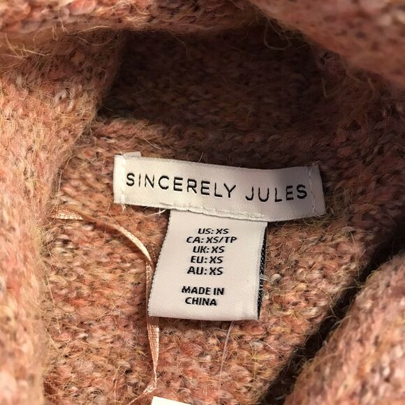 *NWOT Sincerely Jules Cropped Cowl Neck Sweater Size XS - Picture 8 of 9